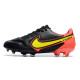 Nike Tiempo Legend 9 Elite FG Fotbollsskor Svart Röd Gul