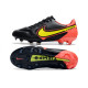 Nike Tiempo Legend 9 Elite FG Fotbollsskor Svart Röd Gul