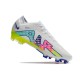 Nike Air Zoom Mercurial Vapor 15 Elite FG Vit Rosa Blå