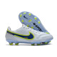 Nike Tiempo Legend 9 Elite FG Fotbollsskor Vit Blå