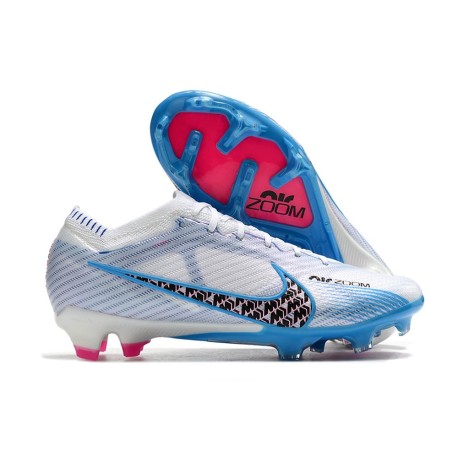 Nike Air Zoom Mercurial Vapor 15 Elite FG Vit Blå Svart