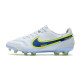 Nike Tiempo Legend 9 Elite FG Fotbollsskor Vit Blå