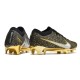 Nike Air Zoom Mercurial Vapor 15 Elite FG Svart Guld Silver