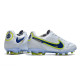 Nike Tiempo Legend 9 Elite FG Fotbollsskor Vit Blå