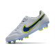 Nike Tiempo Legend 9 Elite FG Fotbollsskor Vit Blå