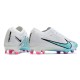 Nike Air Zoom Mercurial Vapor 15 Elite FG Vit Blå Rosa Indigo Haze