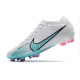 Nike Air Zoom Mercurial Vapor 15 Elite FG Vit Blå Rosa Indigo Haze