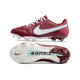 Nike Tiempo Legend 9 Elite FG Fotbollsskor Blueprint - Bordeaux Vit Rosa
