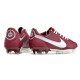 Nike Tiempo Legend 9 Elite FG Fotbollsskor Blueprint - Bordeaux Vit Rosa