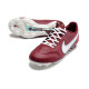 Nike Tiempo Legend 9 Elite FG Fotbollsskor Blueprint - Bordeaux Vit Rosa