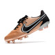 Nike Tiempo Legend 9 Elite FG Fotbollsskor Brun Vit Röd