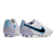 Nike Tiempo Legend 9 Elite FG Fotbollsskor Vit Svart