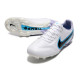Nike Tiempo Legend 9 Elite FG Fotbollsskor Vit Svart