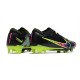 Nike Air Zoom Mercurial Vapor 15 Elite FG Svart Rosa Grön