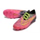 Nike Phantom GX Elite Gripknit FG Rosa Svart Gul