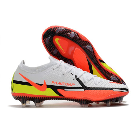 Nike Phantom GT2 Elite FG Fotbollsskor Motivation - Vit Röd Neon Svart