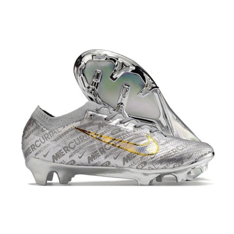 Nike Air Zoom Mercurial Vapor 15 Elite XXV FG Silver Guld