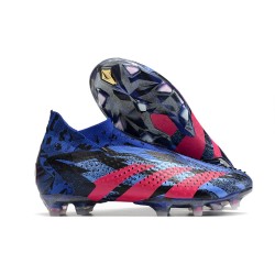 Adidas Predator Accuracy+ FG Fotbollsskor Lucid Blue Team Real Magenta Svart