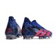 Adidas Predator Accuracy+ FG Fotbollsskor Lucid Blue Team Real Magenta Svart