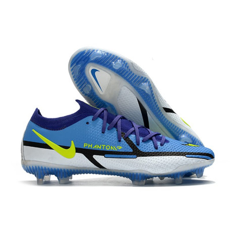 Nike Phantom GT2 Elite FG Fotbollsskor Blå Gul Grå
