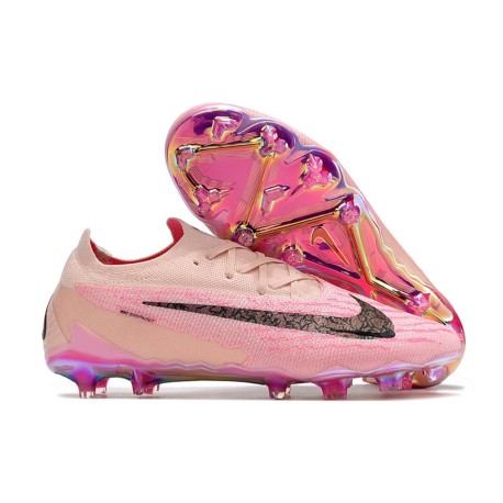 Nike Phantom GX Elite Gripknit FG Rosa Svart