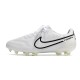 Nike Tiempo Legend 9 Elite FG Fotbollsskor Vit Svart