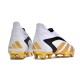 Adidas Predator Accuracy+ FG Fotbollsskor Vit Guld Svart
