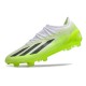 Fotbollsskor adidas X Crazyfast. Messi.1 FG Crazyrush - Vit Svart Lucid Lemon