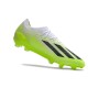 Fotbollsskor adidas X Crazyfast. Messi.1 FG Crazyrush - Vit Svart Lucid Lemon