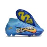Fotbollsskor Nike Zoom Mercurial Superfly IX Elite FG Mbappé Personal Edition - Blå Vit