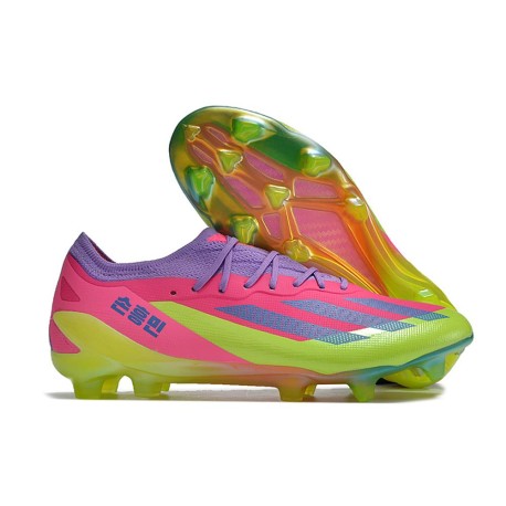 adidas X Crazyfast. Messi.1 FG Korean Nights Son - Lucid Lemon Blå Rosa