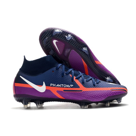 Nike Fotbollsskorna Phantom GT2 Dynamic Fit Elite FG UV -Navy Vit Lila