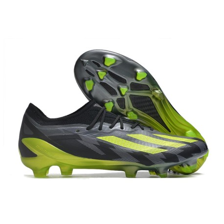 Fotbollsskor adidas X Crazyfast. Messi.1 FG Crazycharged - Svart Gul Grå LIMITED EDITION