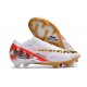 Nike Zoom Mercurial Vapor XV Elite FG Vit Svart Röd Guld