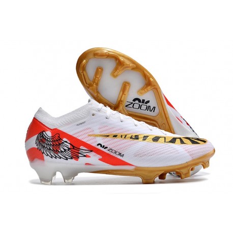 Nike Zoom Mercurial Vapor XV Elite FG Vit Svart Röd Guld