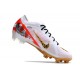 Nike Zoom Mercurial Vapor XV Elite FG Vit Svart Röd Guld
