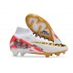 Fotbollsskor Nike Zoom Mercurial Superfly IX Elite FG MR Vit Svart Röd Guld