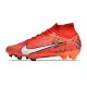 Fotbollsskor Nike Zoom Mercurial Superfly IX Elite FG MDS Röd Vit