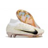 Fotbollsskor Nike Zoom Mercurial Superfly IX Elite FG Vit Svart Guld