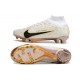 Fotbollsskor Nike Zoom Mercurial Superfly IX Elite FG Vit Svart Guld