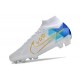 Fotbollsskor Nike Zoom Mercurial Superfly IX Elite FG Vit Svart Guld