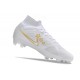 Fotbollsskor Nike Zoom Mercurial Superfly IX Elite FG Vit Svart Guld