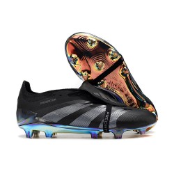 Adidas Predator Fold-over Tongue Elite FG Nightstrike Svart Grå