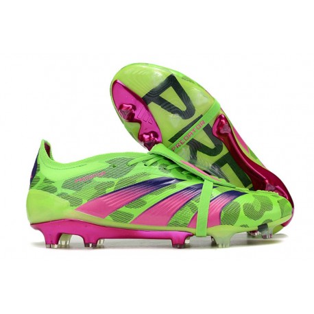 Adidas Predator Fold-over Tongue Elite FG Generation Pred Grön Rosa Lucid Lemon
