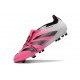 Adidas Predator Fold-over Tongue Elite FG Rosa Vit Svart