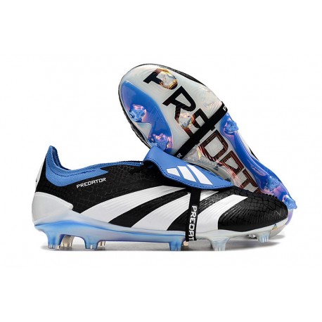 Adidas Predator Fold-over Tongue Elite FG Svart Vit Blå