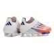 adidas F50 + Laceless FG Vit Röd Blå