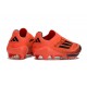 adidas F50 + Laceless FG Röd Svart