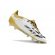 Fotbollsskor Adidas Predator 24 Elite FT FG Vit Guld Silver