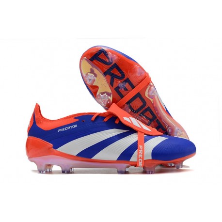 Fotbollsskor Adidas Predator 24 Elite FT FG Blå Vit Röd 